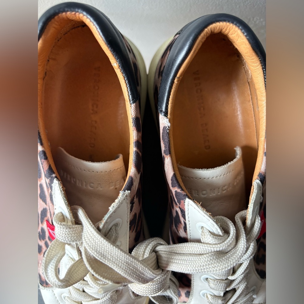 Veronica Beard Daelyn Leopard Platform Sneakers ~… - image 7
